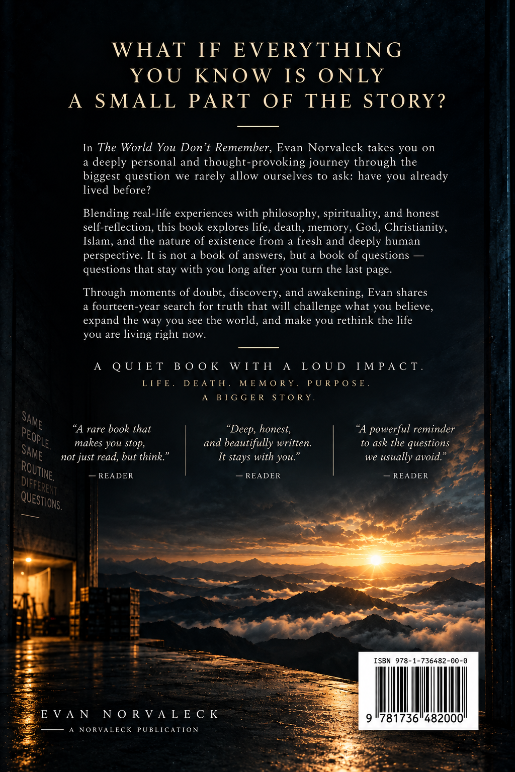 The World You Don't Remember back cover